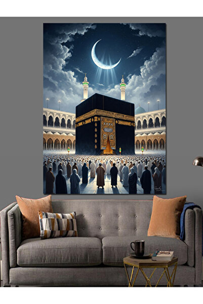 Artmeg Kabe Gece Yarısı Manzarası Dekoratif Kanvas - Mdf Ahşap Tablo