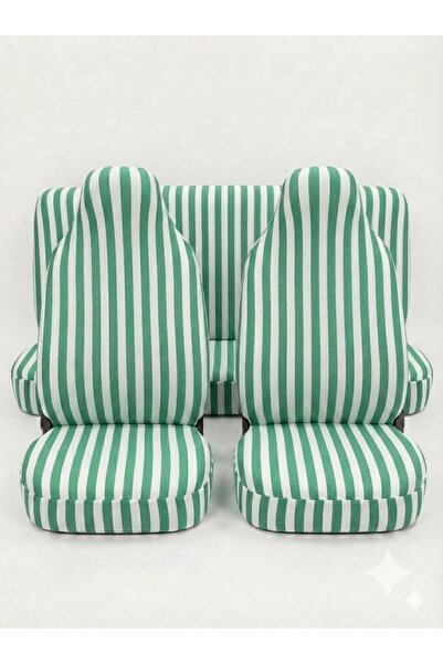 Vemaks Oto Aksesuar Çizgi Desenli Zebra Servis Kılıfı Oto Koltuk Kılıfı