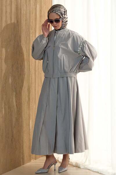 Setrms Çiçek Aplikeli Bomber Ceket