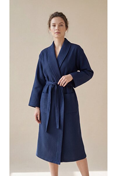 Minteks 100% Cotton Unisex Pique Bathrobe