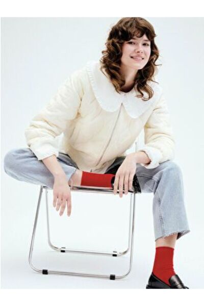 LC Waikiki College Collar Quilted Oversize Women's Coat