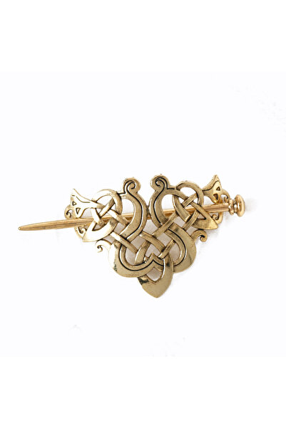 Choice12 87gold Women Celtic Hair Slide Hairpins Viking Celtic Hair Clips Cel...