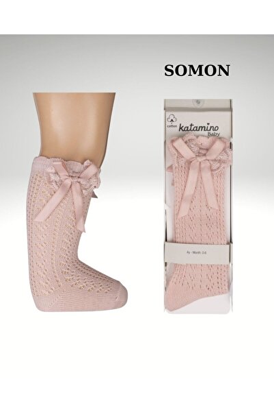 Katamino Baby Girl Trendy Socks with Below-Knee Bows