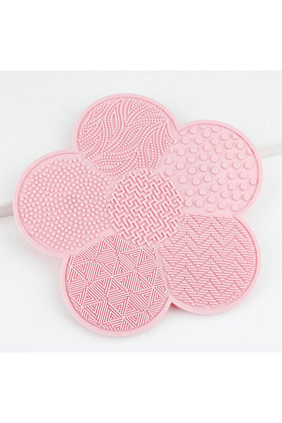 Choice8 Light Pink 1Pcs Silicone Makeup Brush Cleaning Mat, Flower Shape Make...