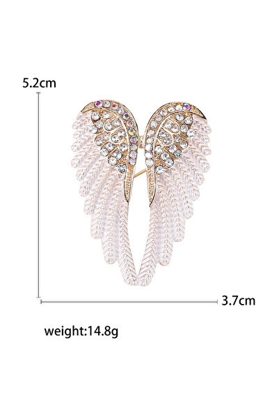 choice2 دبابيس أجنحة ملاك كلاسيكية مرصعة بأحجار الراين من White2417، مجوهرات ...