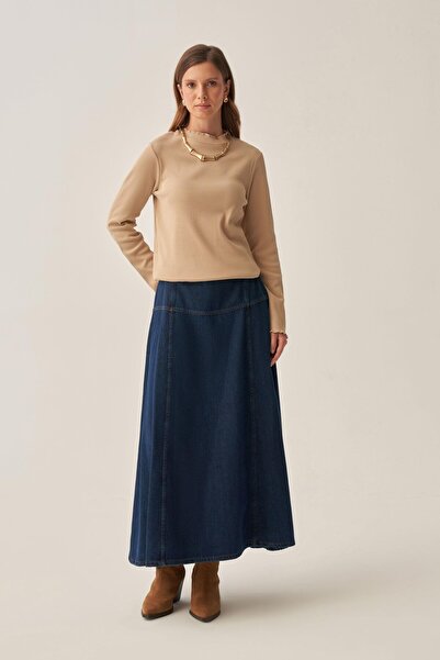 ALLDAY Body cu mânecă lungă și guler înalt, bej