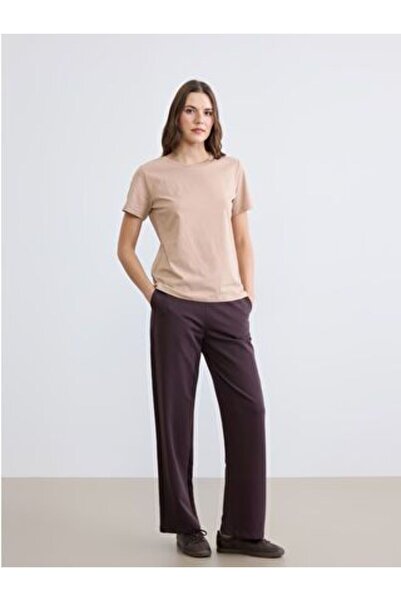 LC Waikiki Women's Wide Leg Sweatpants with Elastic Waist