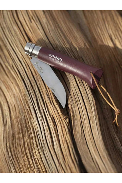 Opinel Briceag Tradition Colorama Nr.08 (S), rosu granat