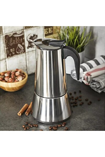 Kinghoff Stovetop coffee maker, 0.6L, silver,