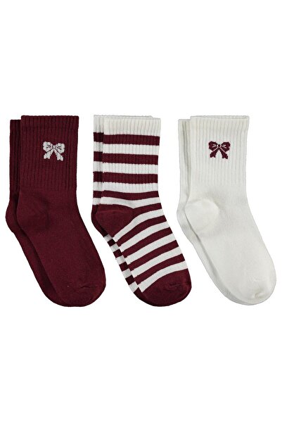 Civil Girls Κορδέλα Κάλτσες για κορίτσια 3 τεμαχίων, 2-12 ετών - Τυπικές 6-7 ...