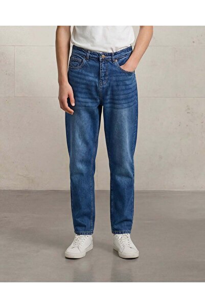 REDTAG Senior Boys Dark Wash Baggy Fit Jeans