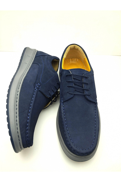 Luis Figo 3802 100% Genuine Leather Orthopedic Comfortable Lace-Up Men's Shoes