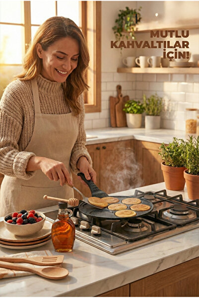 ROYALGROSS Döküm Emoji Pankek Tavası – Şekilli Pankek & Krep Tavası