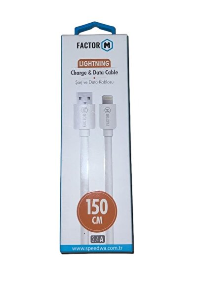 PDAteknoloji Factor m lightning data cable 2.4a 150cm fm-2415l