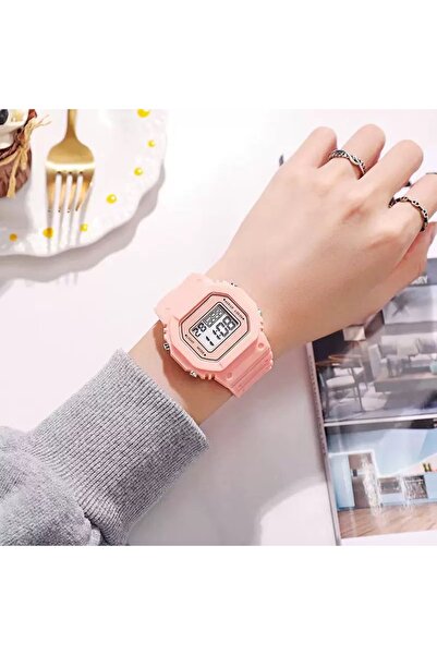 Choice6 Pink UTHAI C08 Boys and Girls Student Electronic Watch Macaron Color ...