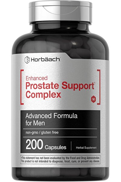Horbaach Prostate Support for Men Saw Palmetto, Pygeum, Stinging Nettle 200 Cap