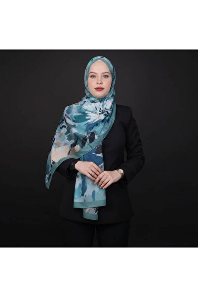TAMA Turkuaz Yeşil Soft Şal