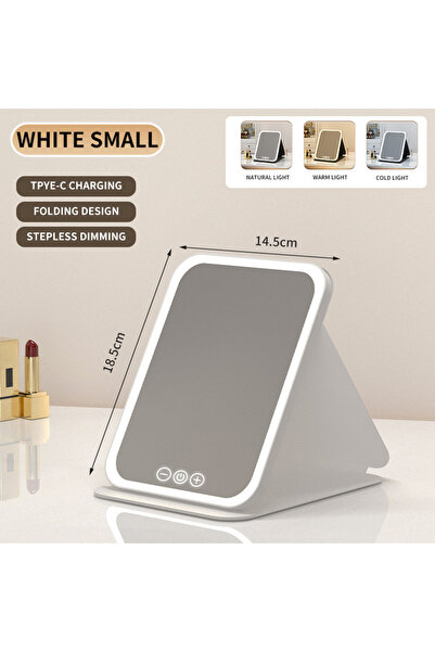 Choice White LED Dimmable Makeup Mirror 3 Colors Light Modes Adjust Brightnes...