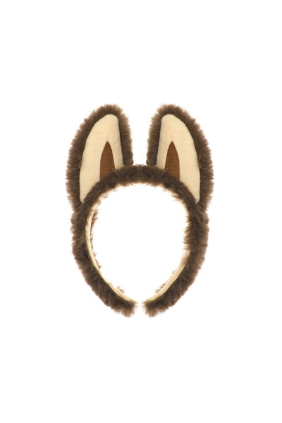 Choice3 طوق رأس بني اللون بتصميم بوبو كاواي، مناسب للكوسبلاي، على شكل أذني بو...