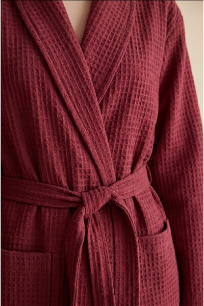 Minteks 100% Cotton Unisex Pique Bathrobe
