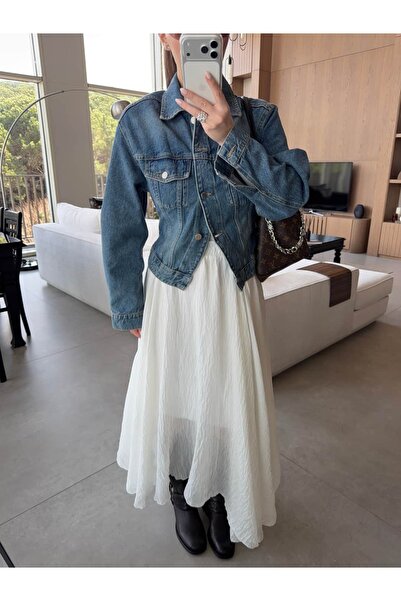 BB Bensu Buyruk ΑΣΥΜΜΕΤΡΙΚΗ ΦΟΥΣΤΑ ΜΑΞΙ ΜΕ ΕΞΩΤΕΡΙΚΗ ΚΑΙ ΕΣΩΤΕΡΙΚΗ ΕΠΕΝΔΥΣΗ Ε...