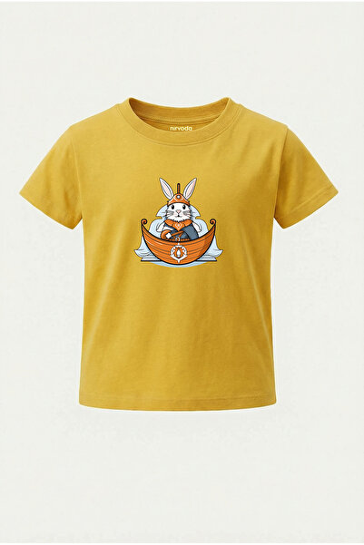 nirvoda Tricou pentru copii Viking Rabbit Tricou pentru copii cu imprimeu