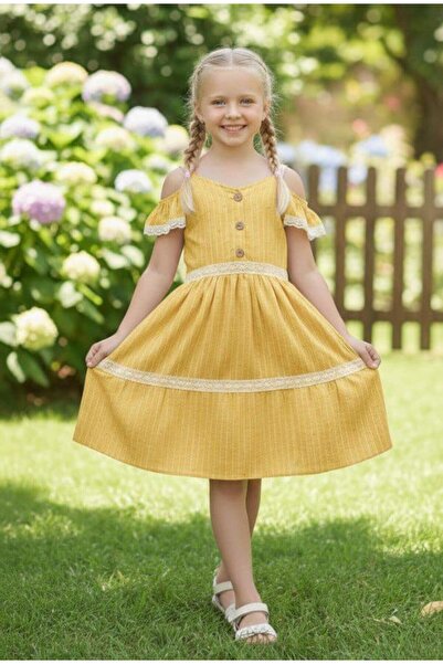 DAFİTO KİDS rochie în carouri și dungi pentru fete