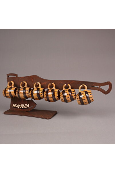 LimArt 6 pieces of glass stand - baltag 38x15 cm