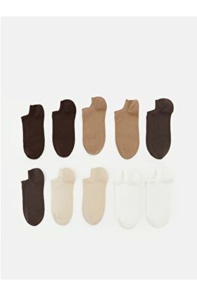 LC Waikiki Women's Sneaker Socks 10-Pack