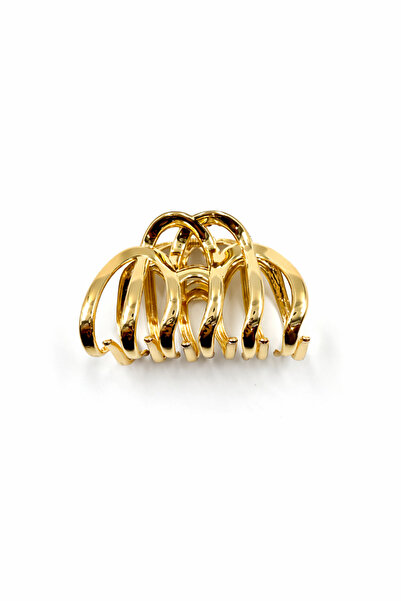 MD Moda Accessories مشبك شعر معدني كبير الحجم بلون ذهبي - قبضة قوية