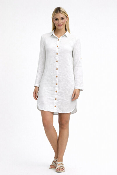 Heaven Ephesus Τουνίκ Μουσελίνας-Πουκάμισο Μουσελίνας με Γιακά-Τουνίκ-Φόρεμα ...