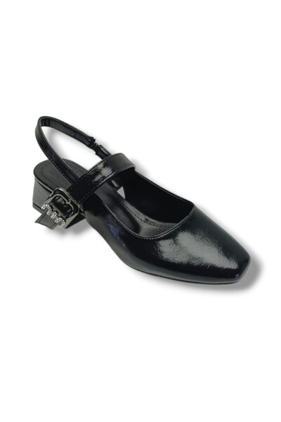 C shoes Ceylan Shoes 315-26 Pantofi de damă din piele lacuită încrețită, cu t...