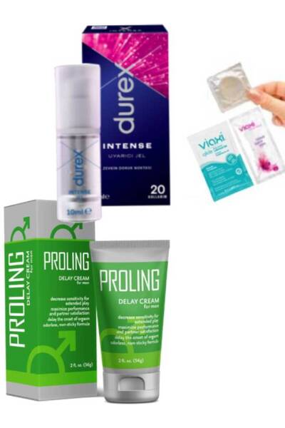 Durex Kadınlara 20 kullanımlık Uyarıcı Jel-Erkekler Proling Krem 56 ml+3'lü M...