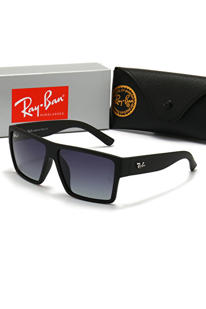 Ray-Ban Classic Pilot Polarized Lens Sunglasses Black Framed with Grey Lenses