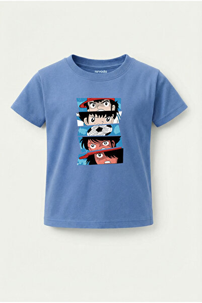 nirvoda Children's T-Shirt Tsubasa Printed Kids T-Shirt