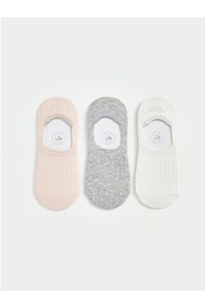 LC Waikiki Women's Plain Ballerina Socks 3-Pack