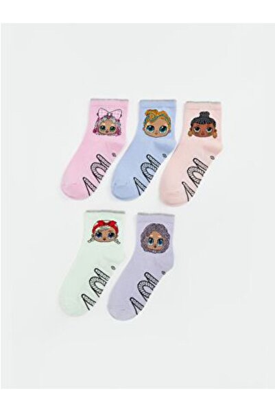 LC Waikiki Lol Surprise Omg Licensed Girl's Socks 5-Piece