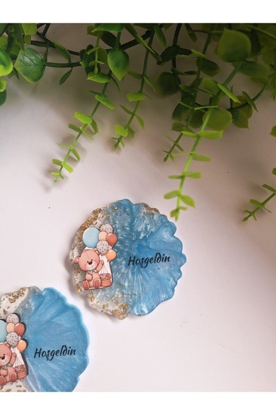 Yakamoz Style Doğum,doğum günü,bebek,mevlit hediyelik epoksi magnet 30 adet