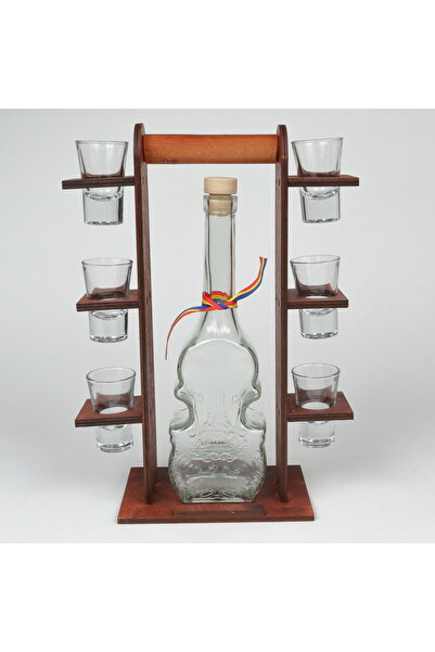 LimArt Mini bar with 6 glasses and 6 glasses 1x500ml, 6x40 ml - 35x25 cm
