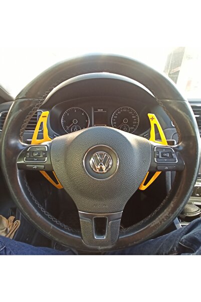 Aksefuar Lazer Peugeot 206 ile Uyumlu F1 Kulakçık Pedal Shift SARI