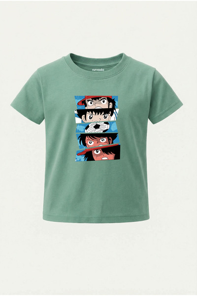 nirvoda Children's T-Shirt Tsubasa Printed Kids T-Shirt