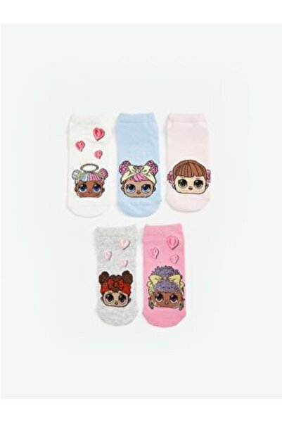 LC Waikiki LOL Surprise OMG Licensed Girl's Booties Socks Pack of 5