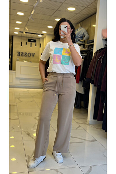 Vosse Yusuf Özdemir Camel İndigo Çıtçıtlı Pantolon