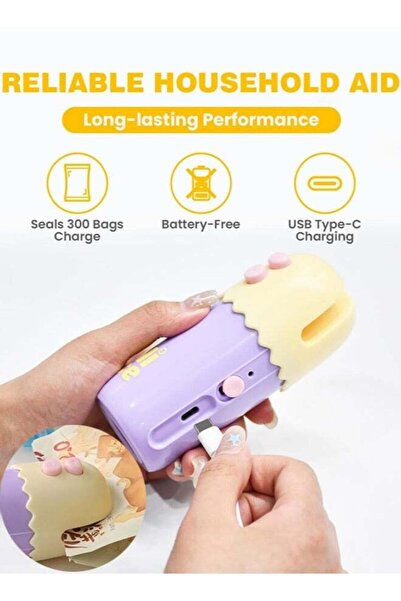 Generic Mini Bag Sealer, Handheld Heat Vacuum Sealer, 2 in 1 Sealer and Cutte...