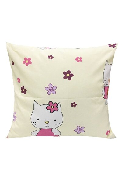 PRICHINDEL Pillow, Kitty, cream, 40x40cm