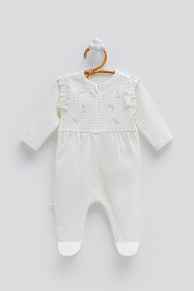 Caramell 0-6 Months Only Flowers Jumpsuit - Ecru