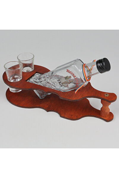 LimArt Minibar with glass and 2 glasses of brandy 1x220 ml, 2x40 ml - 30x18x1...