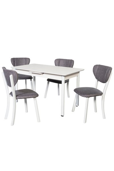 Alwaysstar T590 Beyaz Mutfak Masa Sandalye Seti