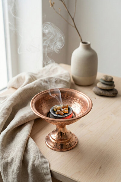 parisa %100 El Yapımı Saf Bakır Tütsü Kasesi – Doğal Enerji ve Arınma İçin