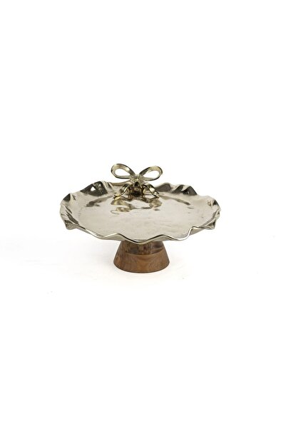 Mikasa Moor Gold Bow Wooden Stand Presentation Stand 34X18Cm